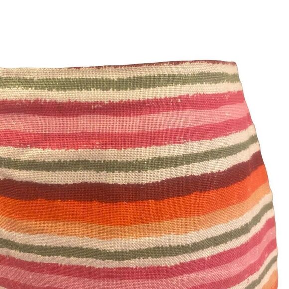 Talbots Multicolor Stripe Linen Pencil‎ Skirt Size 14 - Picture 2 of 13
